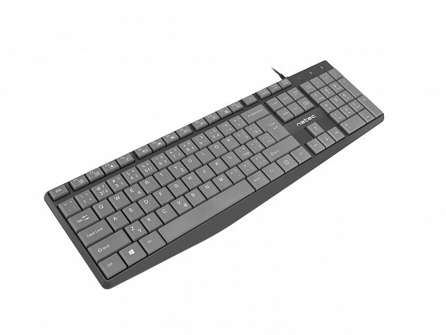 Klávesnice Natec Nautilus, CZ/SK layout, slim, ploché měkké klávesy, 1,8m kabel
