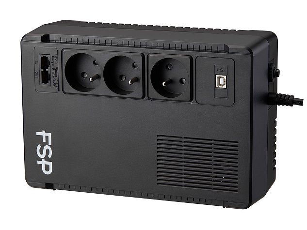 FSP/Fortron UPS ECO 800 FR, 800 VA / 480 W, USB, RJ45, line interactive